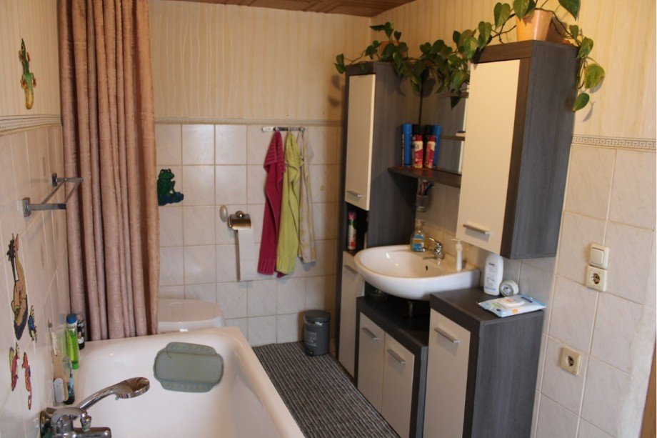 Bad mit Wanne Einfamilienhaus Nossendorf