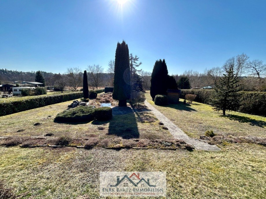 Blick in den Garten Einfamilienhaus Demmin