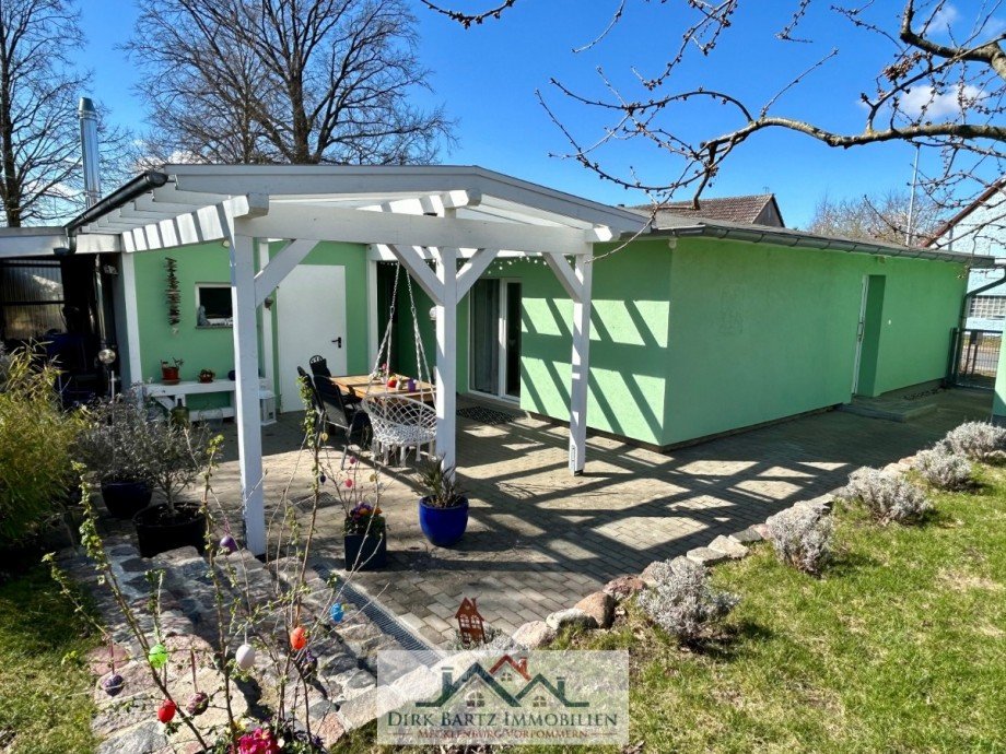 R�ckansicht Einfamilienhaus Loitz