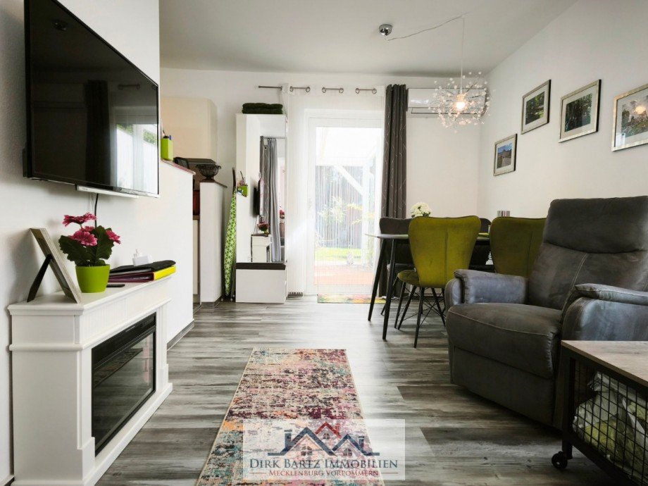 Wohn-und Essbereich Ferienhaus Neukalen