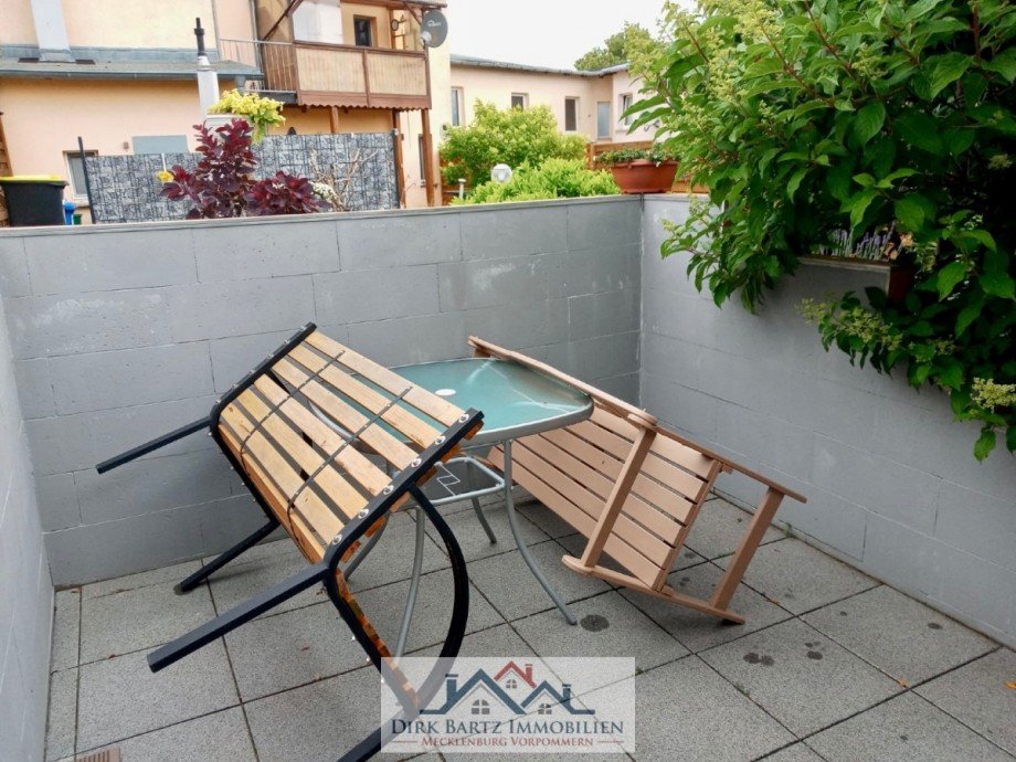 Terrasse Maisonettewohnung Demmin