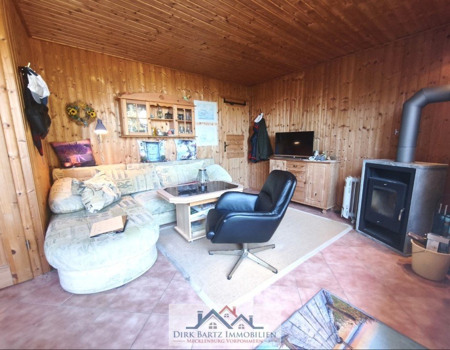 Wohnbereich Ferienhaus Kr�slin